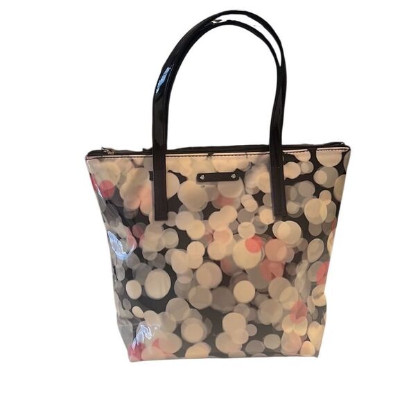 Kate Spade Jeralyn Bubbles PVC Patent Tote Bag Shoulder Bag - Picture 2 of 16